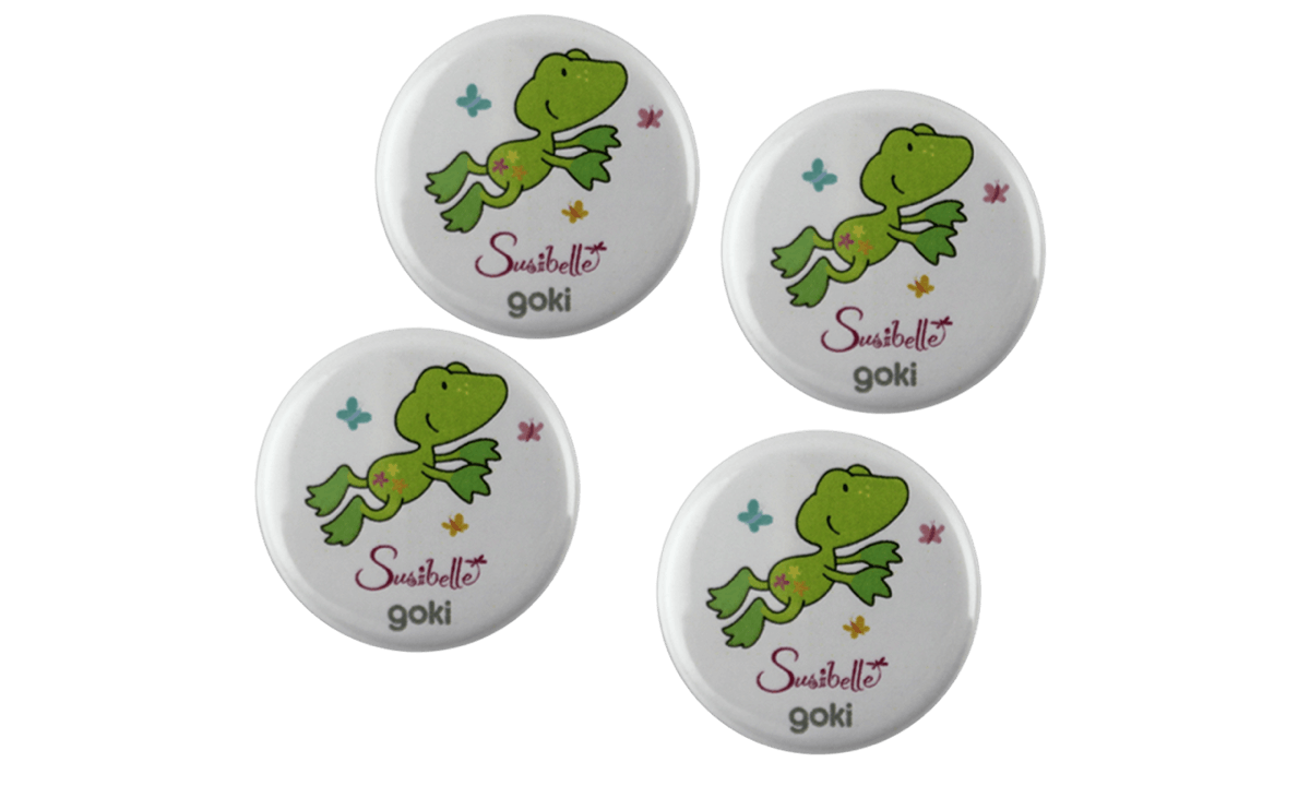 Button badges 32mm, round
