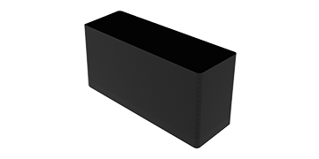 Magicard Long format black cards - 140mm x 54mm (pack of 100)