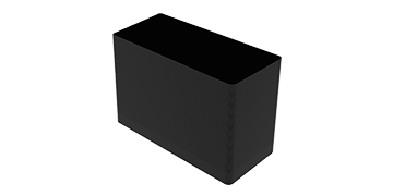 Magicard Long format black cards - 109mm x 54mm (pack of 100)