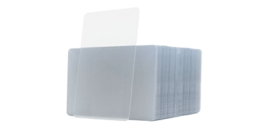 Clear PVC cards - 760 mic