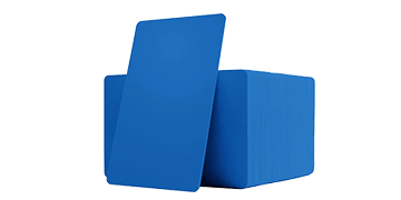 Blank Blue PVC cards - 760 mic