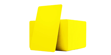 Blank Yellow PVC cards - 760 mic