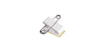 Pin-Clip Attachment with Foam Tape