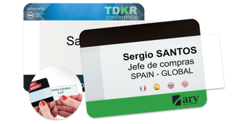 Reusable Selfit® Multimega Name Badges, 75 X 55 mm