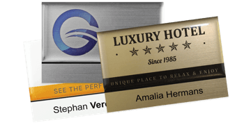 Premium Reusable Name Badge, 75 X 50 mm, 12 mm sticky label