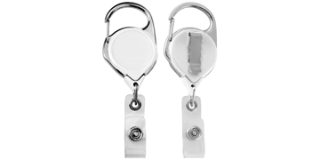 No-Twist Carabiner Badge-Reel with Multiple Attachments
