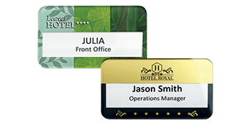 Reusable Selfit PRO Double line Name Badges, 70 x 40 mm